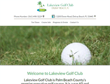 Tablet Screenshot of lakeviewgcdelray.com